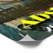 Abstrakte Gitarre V Poster (Ecke)