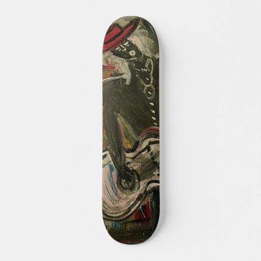 Abstrakte Gitarre V Skateboard (Vorne)