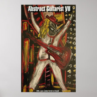 Abstrakte Gitarre VII Poster