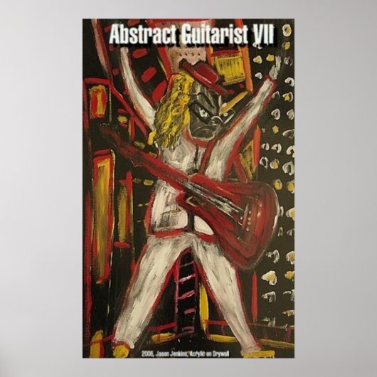 Abstrakte Gitarre VII Poster (Vorne)