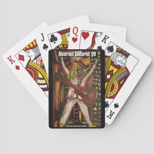 Abstrakte Gitarre VII Spielkarten (Rückseite)