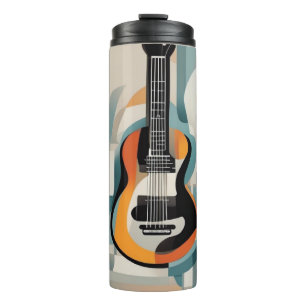 Abstrakte Gitarren-Erdsonden Thermosbecher