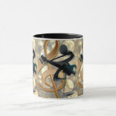 Abstrakte Gitarrenmusik Tasse (Zentrum)