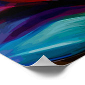 Abstrakte Gitarrenspielerin Poster (Ecke)