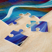 Abstrakte Gitarrenspielerin Puzzle (Seite)