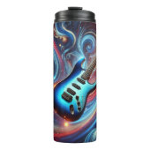 Abstrakte Gitarrensymphonie Thermosbecher (Vorderseite)