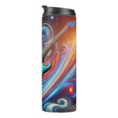 Abstrakte Gitarrensymphonie Thermosbecher (Nach rechts gedreht)