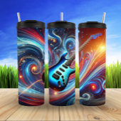 Abstrakte Gitarrensymphonie Thermosbecher