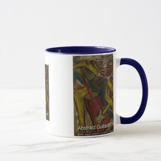 abstrakte Gitarrist IV Tasse (Rechts)
