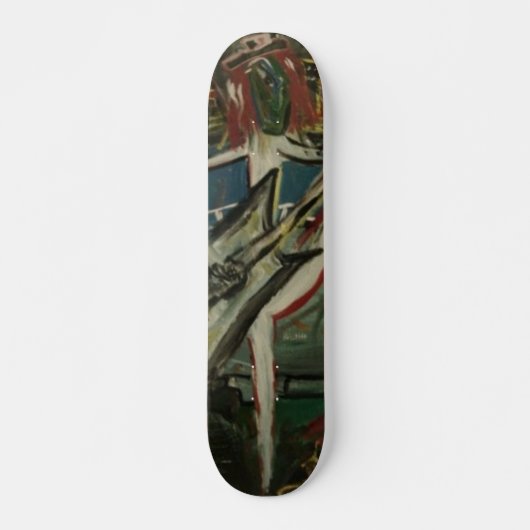 Abstrakte Gitarrist Skateboard (Vorne)
