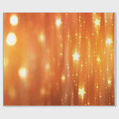 abstrakte, glänzende orangefarbene Hintergrundabst Geschenkpapier (Flach)