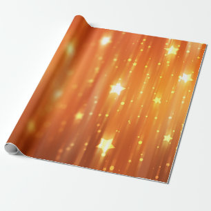 abstrakte, glänzende orangefarbene Hintergrundabst Geschenkpapier