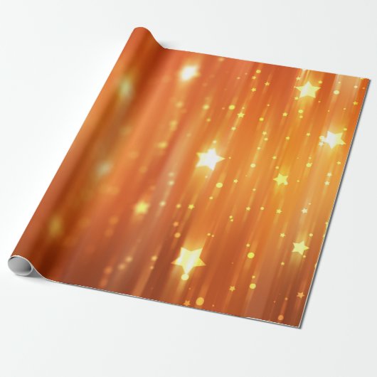 abstrakte, glänzende orangefarbene Hintergrundabst Geschenkpapier (Ungerollt)