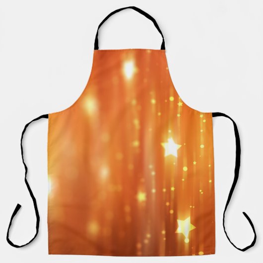 abstrakte, glänzende orangefarbene Hintergrundabst Schürze (Vorderseite)