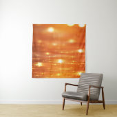 abstrakte, glänzende orangefarbene Hintergrundabst Wandteppich (Beispiel (Horizontal))