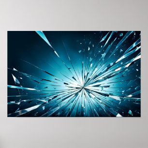 Abstrakte Glaskunstkunst Poster