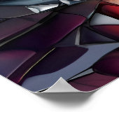 Abstrakte Glaskunstkunst Poster (Ecke)