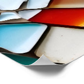 Abstrakte Glaskunstkunst Poster (Ecke)