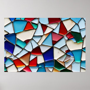Abstrakte Glaskunstkunst Poster