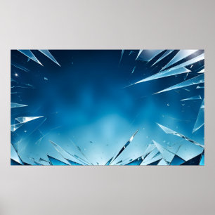 Abstrakte Glaskunstkunst Poster