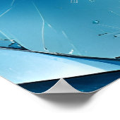 Abstrakte Glaskunstkunst Poster (Ecke)