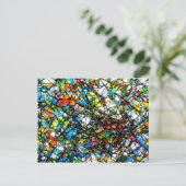 Abstrakte Glaskunstkunst Postkarte (Stehend Vorderseite)