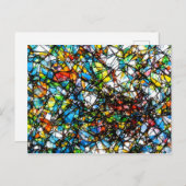 Abstrakte Glaskunstkunst Postkarte (Vorne/Hinten)