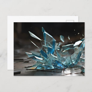 Abstrakte Glaskunstkunst Postkarte
