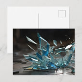 Abstrakte Glaskunstkunst Postkarte (Vorne/Hinten)