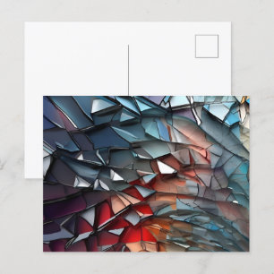 Abstrakte Glaskunstkunst Postkarte