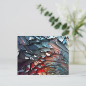 Abstrakte Glaskunstkunst Postkarte (Stehend Vorderseite)