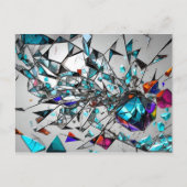 Abstrakte Glaskunstkunst Postkarte (Vorderseite)