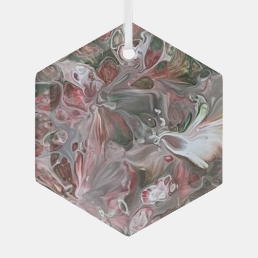 Abstrakte Glasverzierung Ornament Aus Glas (Vorderseite)