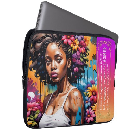 Abstrakte Glaubensgemeinde 31 30 Laptopschutzhülle (Vorne Rechts)