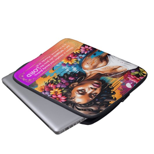 Abstrakte Glaubensgemeinde 31 30 Laptopschutzhülle (Vorne Knopf)