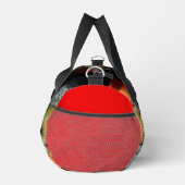 Abstrakte Glitch-Art-Digitale Verzerrung Gitter Duffle Bag (Rechts)