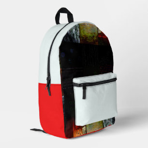 Abstrakte Glitch-Art-Digitale Verzerrung Raster Bedruckter Rucksack
