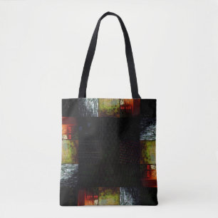 Abstrakte Glitch-Art-Digitale Verzerrung Raster Tasche