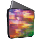 Abstrakte Glitch: Textur des Prüffelds Laptopschutzhülle (Vorne Rechts)