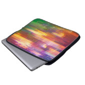 Abstrakte Glitch: Textur des Prüffelds Laptopschutzhülle (Vorne Knopf)