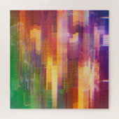 Abstrakte Glitch: Textur des Prüffelds Puzzle (Horizontal)