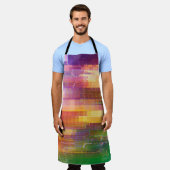 Abstrakte Glitch: Textur des Prüffelds Schürze (Getragen)