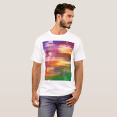 Abstrakte Glitch: Textur des Prüffelds T-Shirt (Vorne ganz)