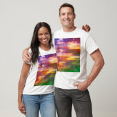 Abstrakte Glitch: Textur des Prüffelds T-Shirt (Unisex)
