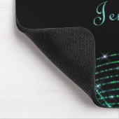 Abstrakte Glitzer-Dangle-Muster Mousepad (Ecke)