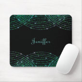 Abstrakte Glitzer-Dangle-Muster Mousepad (Mit Mouse)