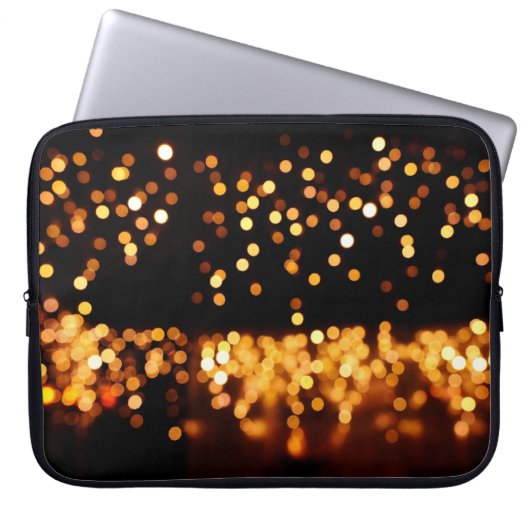 Abstrakte Glitzer Laptopschutzhülle (Vorderseite)