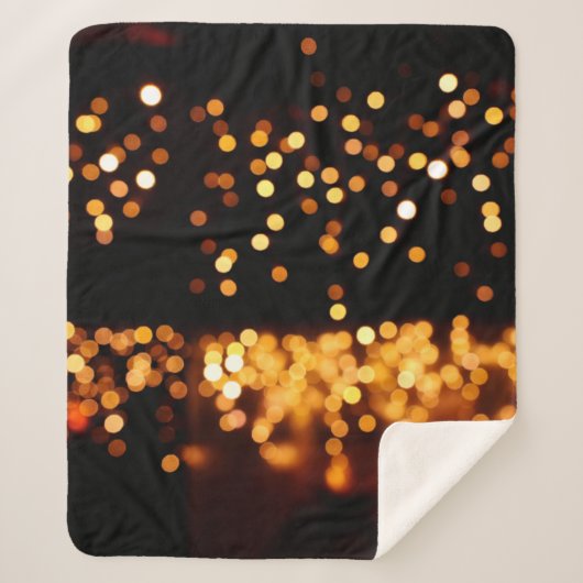 Abstrakte Glitzer Sherpadecke (Vorderseite)