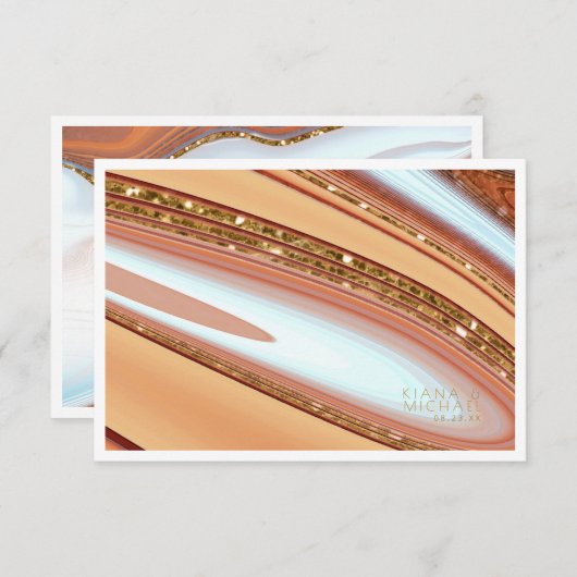 Abstrakte Glitzer Strata Details zum SW ID903 Begleitkarte (Vorne/Hinten)