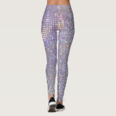 Abstrakte, glitzernde geometrische Textur. Leggings (Rückseite)